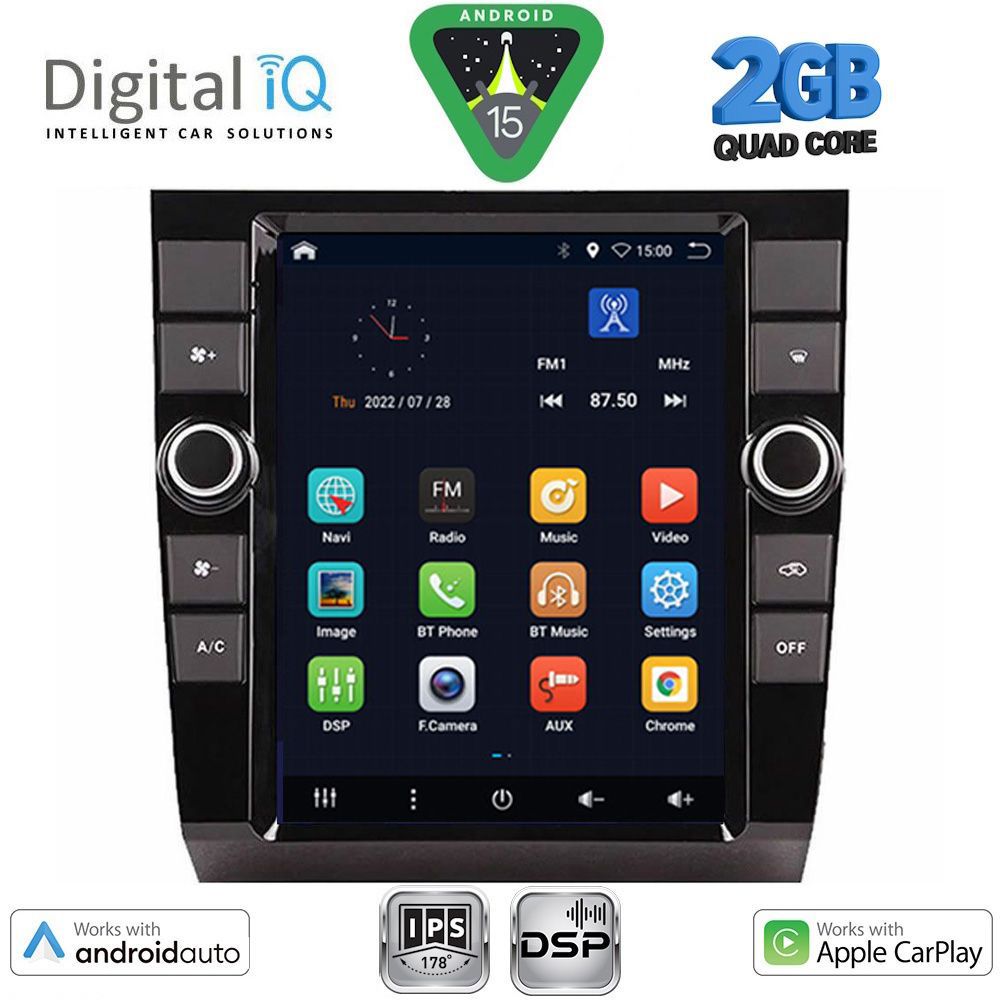 BXC3904_15 DIGITAL IQ BXC 3904_CPAA TESLA STYLE for AUDI A4 mod. 2002-2008 - Image 1