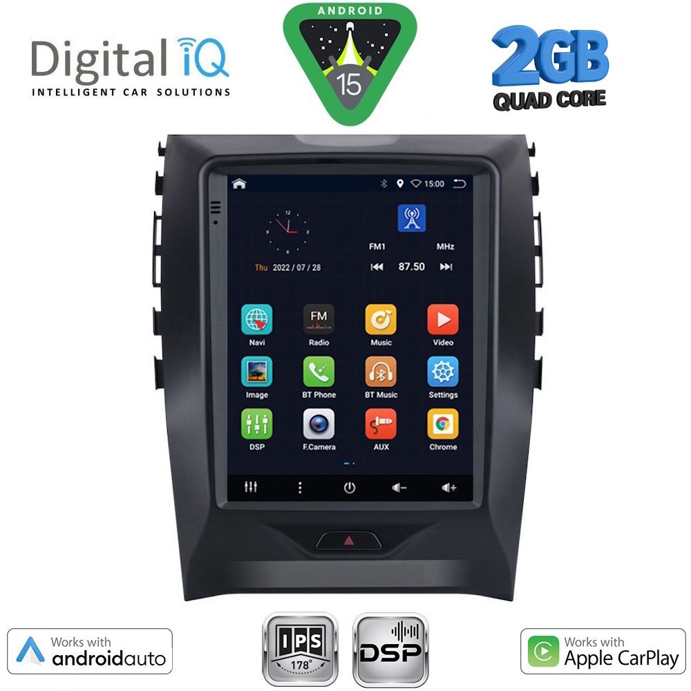 BXC3951_15 DIGITAL IQ BXC 3951_CPAA TESLA STYLE for FORD EDGE mod. 2015-2023 - Image 1