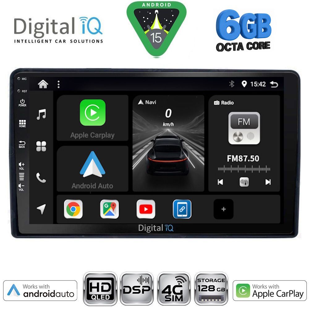 BXF17081-15 DIGITAL IQ BXF 17081_CPAA (9inc) MULTIMEDIA TABLET for CITROEN – PEUGEOT mod. 2008-2018 - Image 1