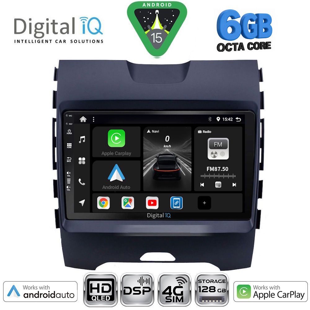 BXF17152-15 DIGITAL IQ BXF 17152_CPAA (9inc) MULTIMEDIA TABLET for FORD EDGE mod. 2015-2023 - Image 1