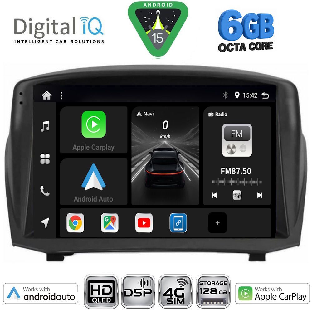 BXF17154B-15 DIGITAL IQ BXF 17154B_CPAA (9inc) MULTIMEDIA TABLET for FORD FIESTA mod. 2008-2017 - Image 1