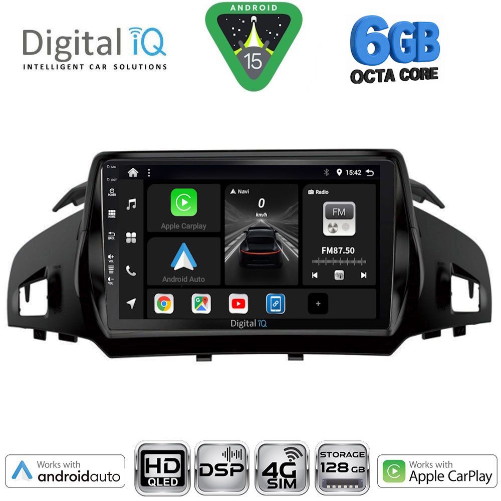 BXF17160-15 DIGITAL IQ BXF 17160_CPAA (9inc) MULTIMEDIA TABLET for FORD KUGA mod. 2013-2019 – CMAX mod. 2011-2019 - Image 1