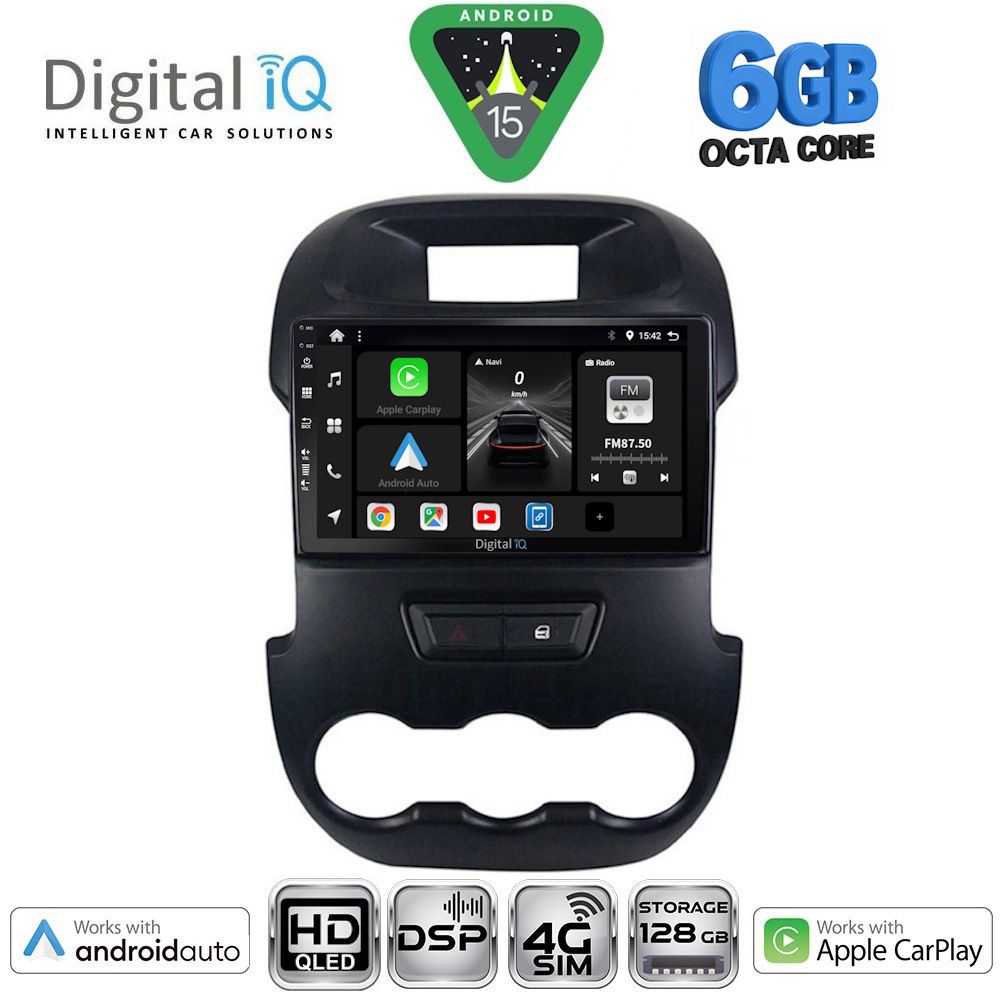 BXF17171-15 DIGITAL IQ BXF 17171_CPAA (9inc) MULTIMEDIA TABLET for FORD RANGER mod. 2011-2015 - Image 1