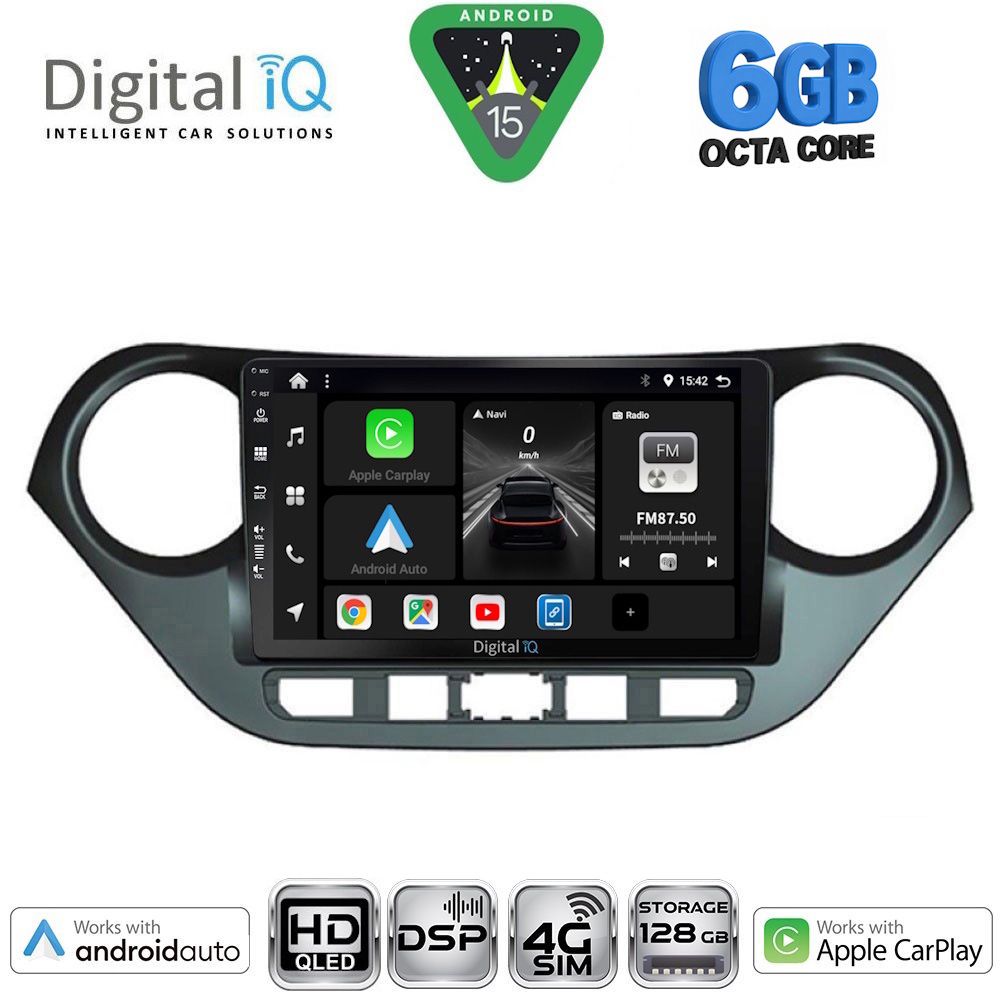 BXF17224-15 DIGITAL IQ BXF 17224_CPAA (9inc) MULTIMEDIA TABLET for HYUNDAI i10 mod. 2014-2020 - Image 1