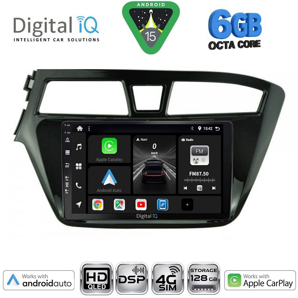 BXF17229-15 DIGITAL IQ BXF 17229_CPAA (9inc) MULTIMEDIA TABLET for HYUNDAI i20 mod. 2014-2018 - Image 1