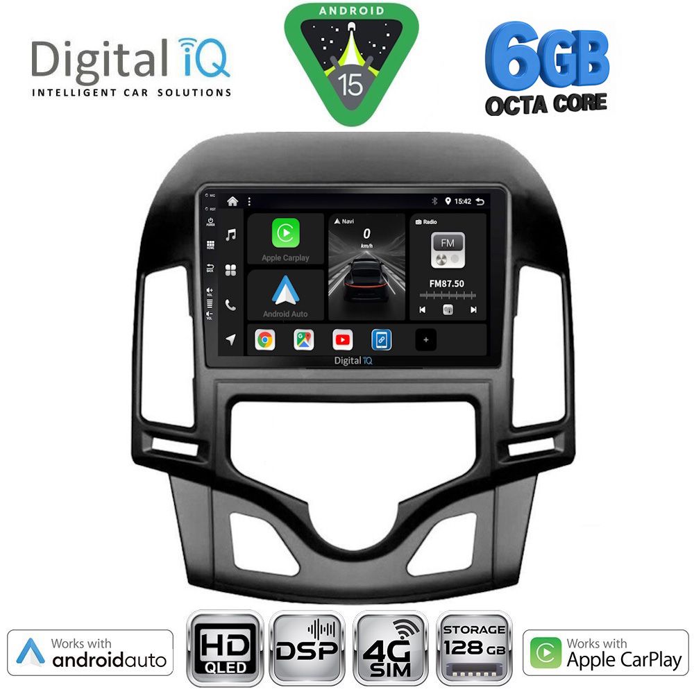 BXF17231CL-15 DIGITAL IQ BXF 17231_CPAA CLIMA (9inc) MULTIMEDIA TABLET for HYUNDAI i30 mod. 2007-2012 - Image 1