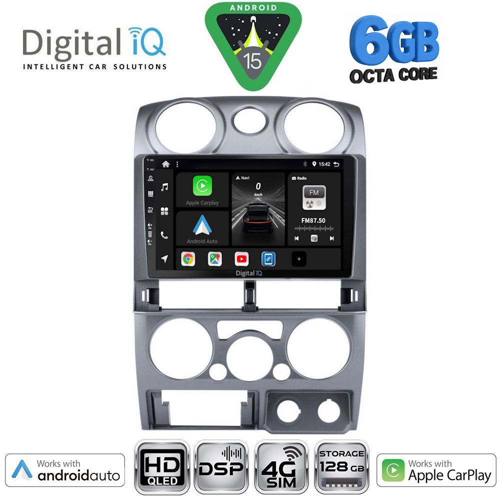 BXF17254SL-15 DIGITAL IQ BXF 17254SL_CPAA (9inc) MULTIMEDIA TABLET for ISUZU D-MAX mod. 2008-2012 (SILVER) - Image 1