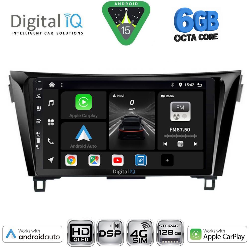 BXF17468-15 DIGITAL IQ BXF 17468_CPAA (10inc) MULTIMEDIA TABLET for NISSAN QASHQAI - XTRAIL mod. 2014-2021 - Image 1