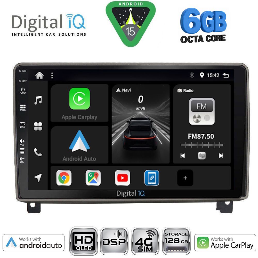 BXF17517-15 DIGITAL IQ BXF 17517_CPAA (9inc) MULTIMEDIA TABLET for PEUGEOT 407 mod. 2004-2011 - Image 1