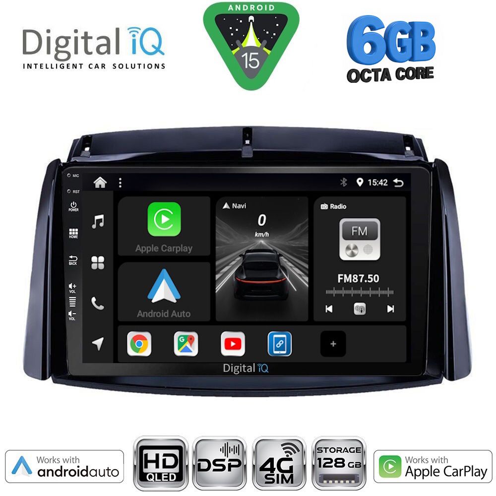 BXF17551-15 DIGITAL IQ BXF 17551_CPAA (9inc) MULTIMEDIA TABLET for RENAULT KOLEOS mod. 2006-2016 - Image 1