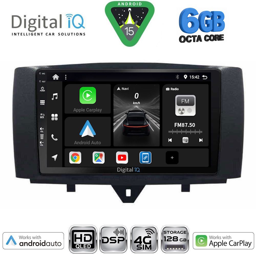 BXF17622-15 DIGITAL IQ BXF 17622_CPAA (9inc) MULTIMEDIA TABLET for SMART (451) mod. 2010-2015 - Image 1