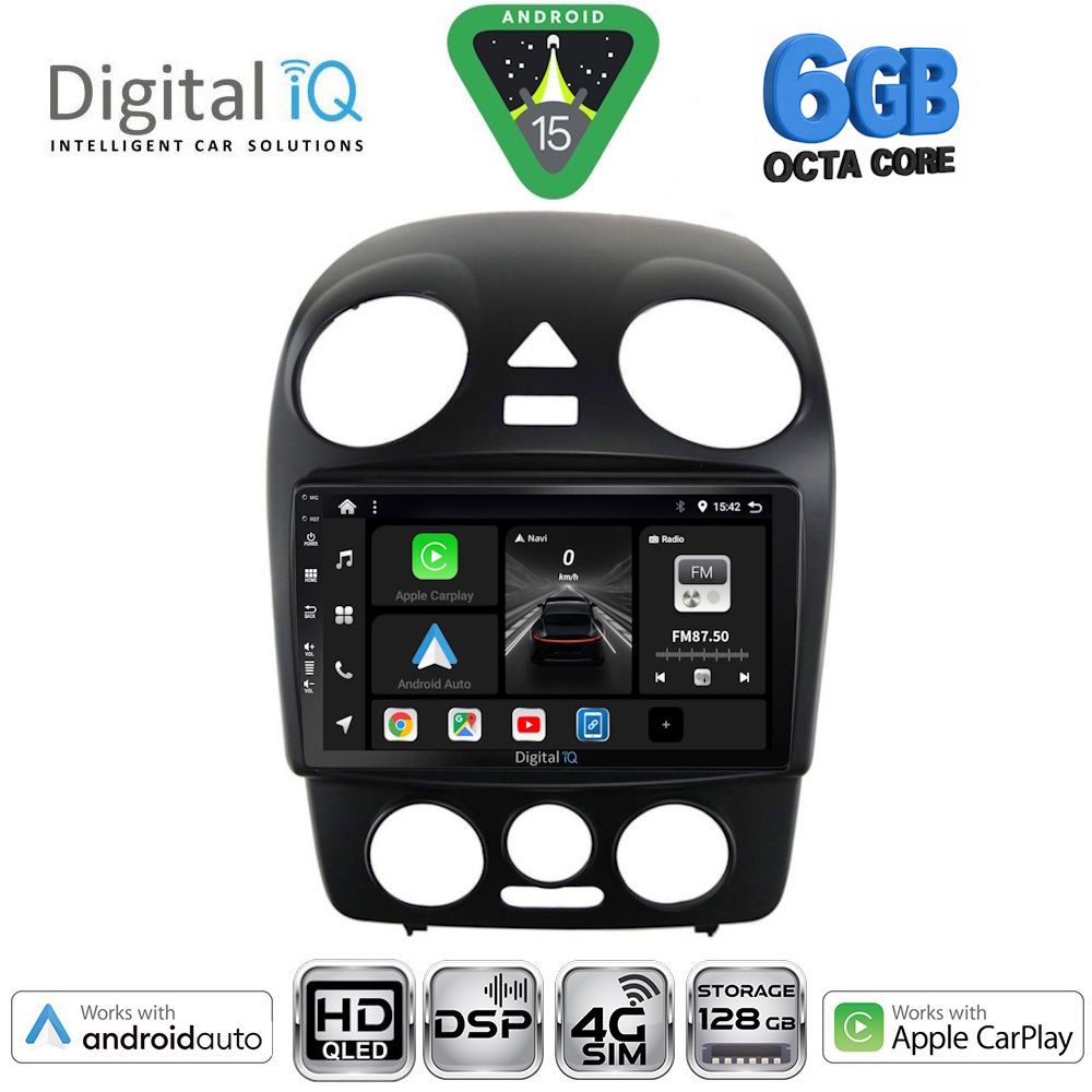 BXF17742-15 DIGITAL IQ BXF 17742_CPAA (9inc) MULTIMEDIA TABLET for VW BEETLE mod. 2004-2011 - Image 1
