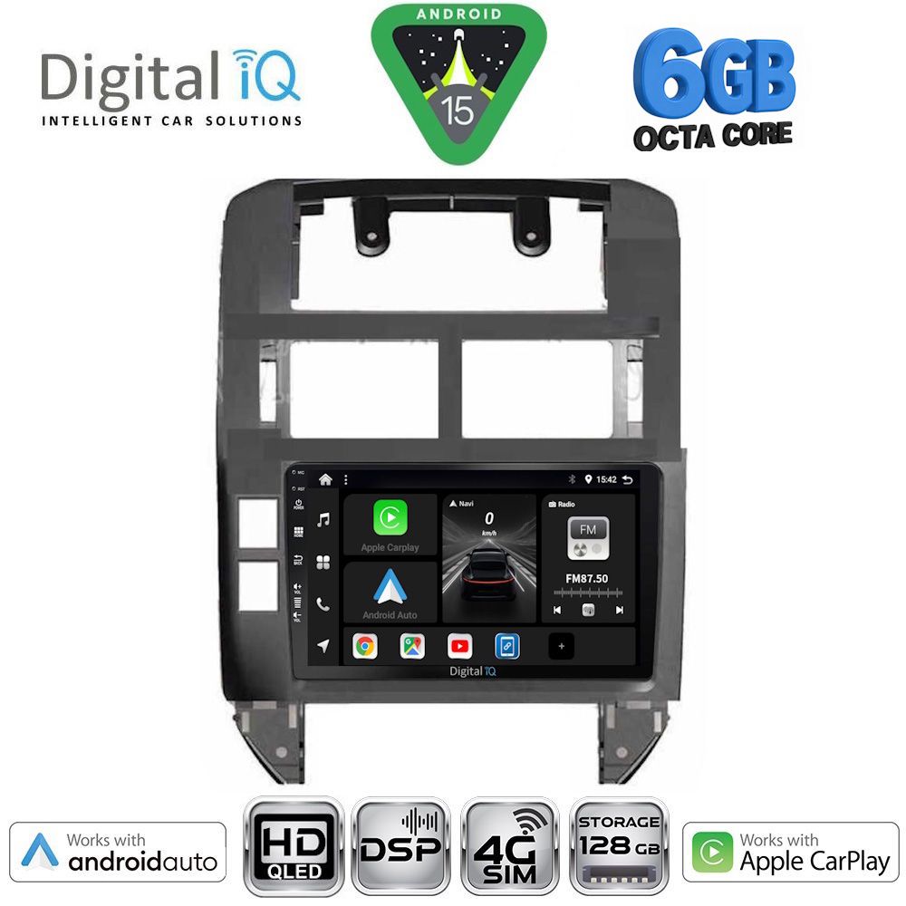 BXF17755-15 DIGITAL IQ BXF 17755_CPAA (9inc) MULTIMEDIA TABLET for VW POLO mod. 2002-2009 - Image 1