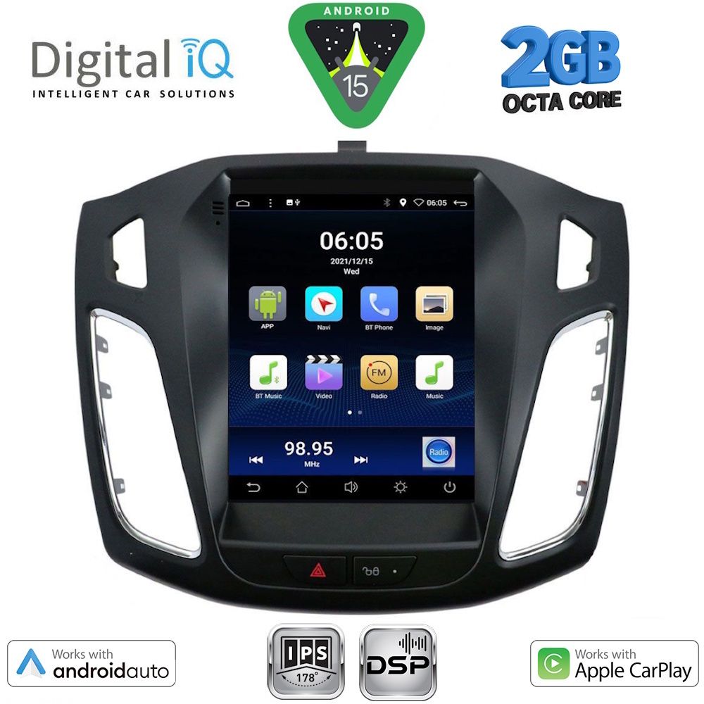 BXF5855_15 DIGITAL IQ BXF 5855_CPAA TESLA STYLE for FORD FOCUS mod. 2011-2017 - Image 1