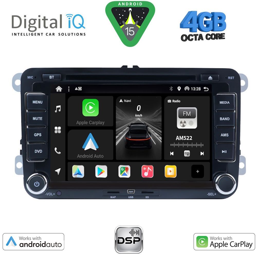 BXF604_15 DIGITAL IQ BXF 604_CPAA (7" DVD) MULTIMEDIA SYSTEM for VW – SKODA – SEAT GROUP mod. 2004-2018 - Image 1