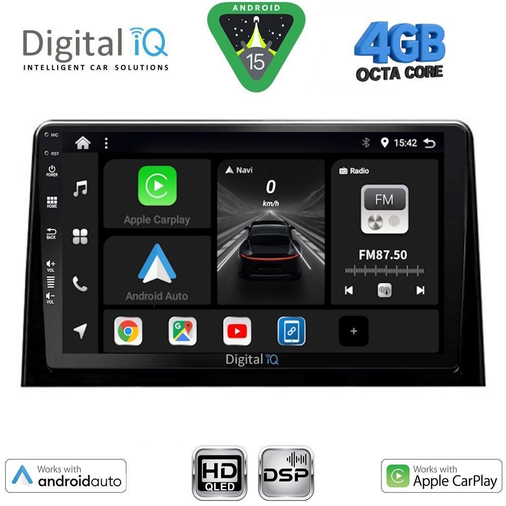 BXF6082_15 DIGITAL IQ BXF 17082_CPAA (10inc) MULTIMEDIA TABLET for CITROEN BERLINGO – OPEL COMBO – PEUGEOT PARTNER – TOYOTA PROACE mod. 2018-2026 - FIAT DOBLO mod. 2022-2026 - Image 1