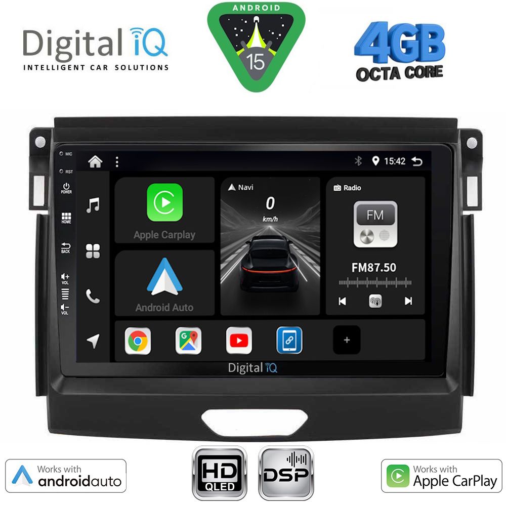 BXF6172A_15 DIGITAL IQ BXF 16172A_CPAA (9inc) MULTIMEDIA TABLET for FORD RANGER mod. 2015-2018 - Image 1
