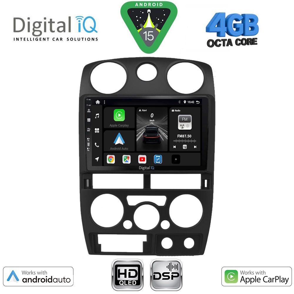 BXF6254BL_15 DIGITAL IQ BXF 16254BL_CPAA (9inc) MULTIMEDIA TABLET for ISUZU D-MAX mod. 2008-2012 (BLACK) - Image 1