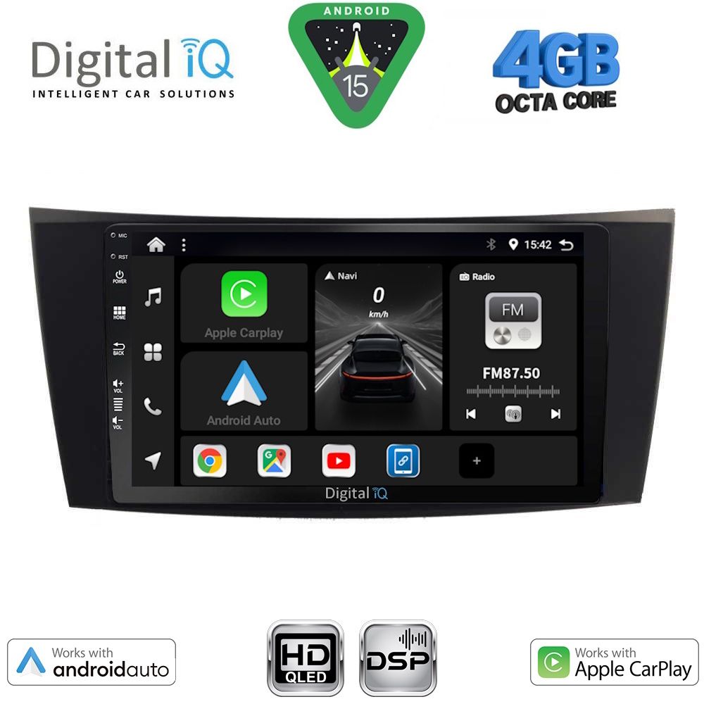 BXF6407_15 DIGITAL IQ BXF 6407_CPAA (8inc) MULTIMEDIA TABLET for MERCEDES E W211 – CLS mod. 2003-2009 - Image 1