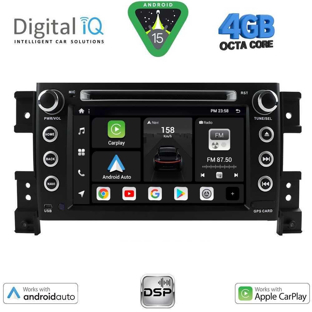 BXF653-15 DIGITAL IQ BXF 653_CPAA (7" DVD) MULTIMEDIA SYSTEM for SUZUKI GRAND VITARA mod. 2005-2015 - Image 1