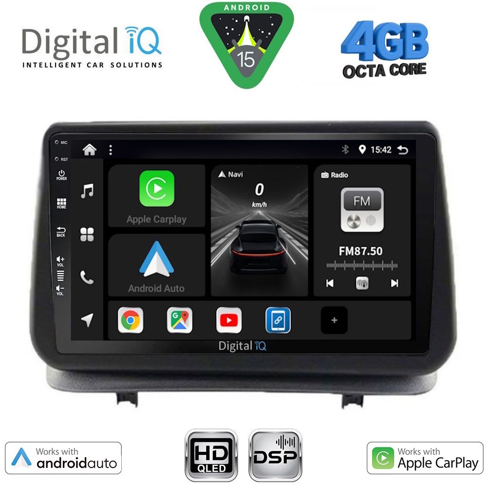 BXF6543_15 DIGITAL IQ BXF 16543_CPAA (9inc) MULTIMEDIA TABLET for RENAULT CLIO mod. 2005-2011 - Image 1