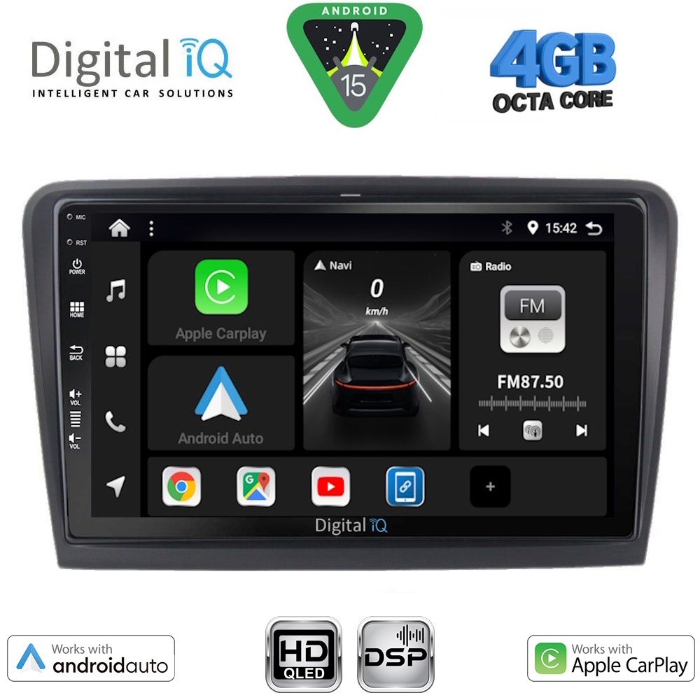BXF6604_15 DIGITAL IQ BXF 16604B_CPAA (10inc) MULTIMEDIA TABLET for SKODA SUPERB mod. 2008-2015 - Image 1