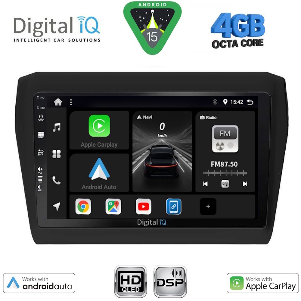 BXF6686_15 DIGITAL IQ BXF 16686_CPAA (9inc) MULTIMEDIA TABLET for SUZUKI SWIFT mod. 2017-2026 - Image 1
