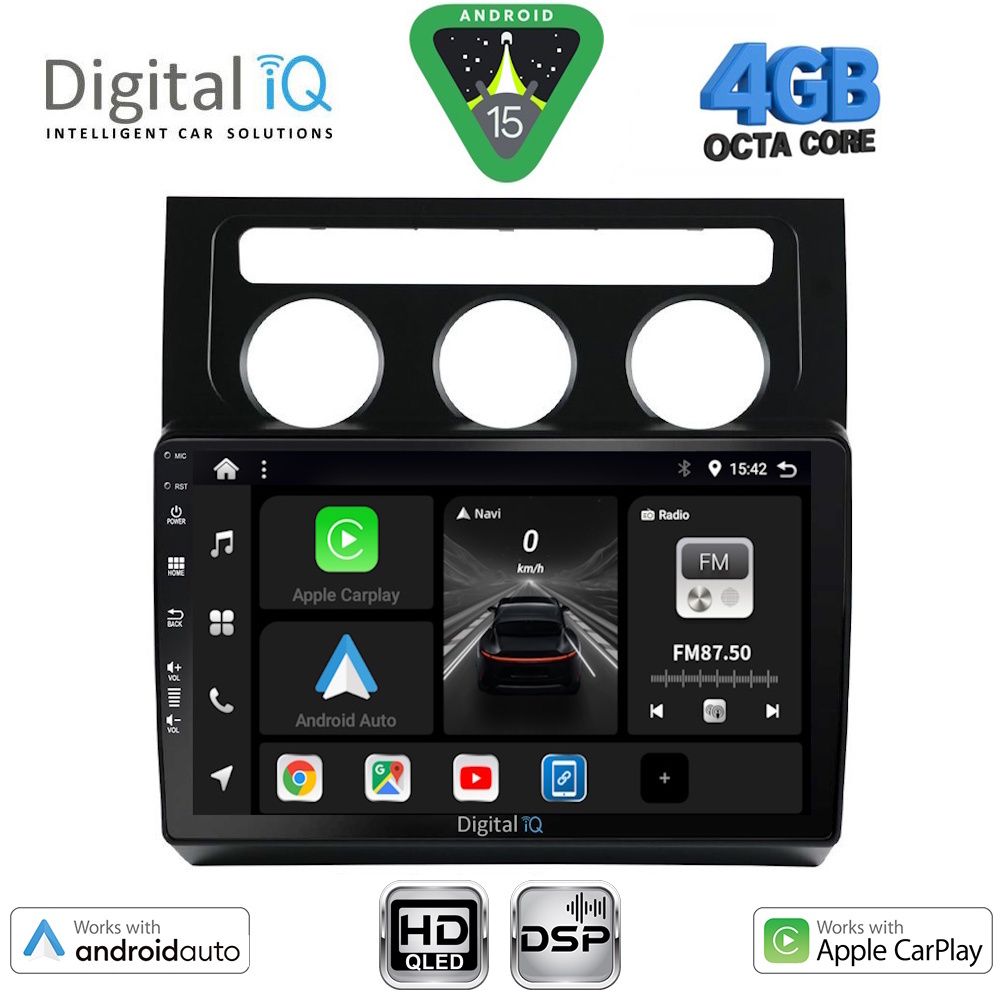 BXF6767CL_15 DIGITAL IQ BXF 16767_CPAA CLIMA (10inc) MULTIMEDIA TABLET for VW TOURAN mod. 2003-2010 - Image 1