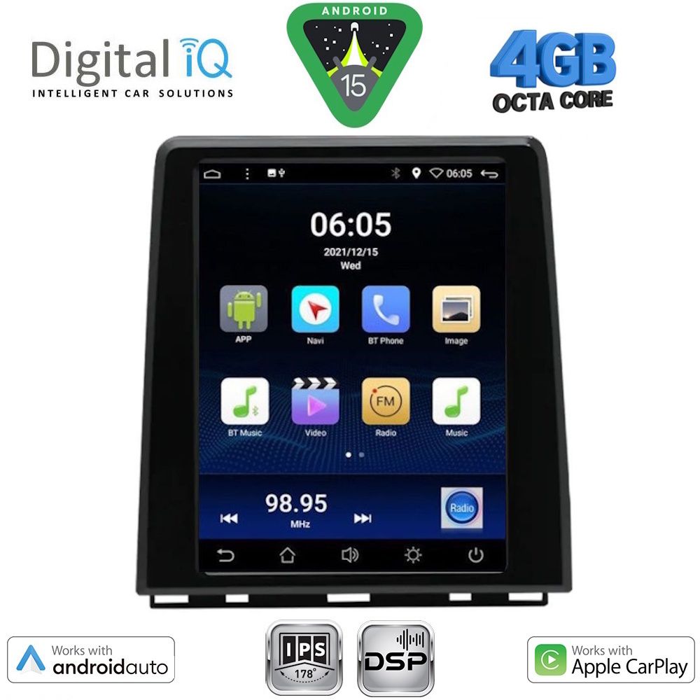 BXF6947_15 DIGITAL IQ BXF 6947_CPAA (LOW VERSION) TESLA STYLE for RENAULT CLIO - CAPTUR mod. 2019-2026 - Image 1