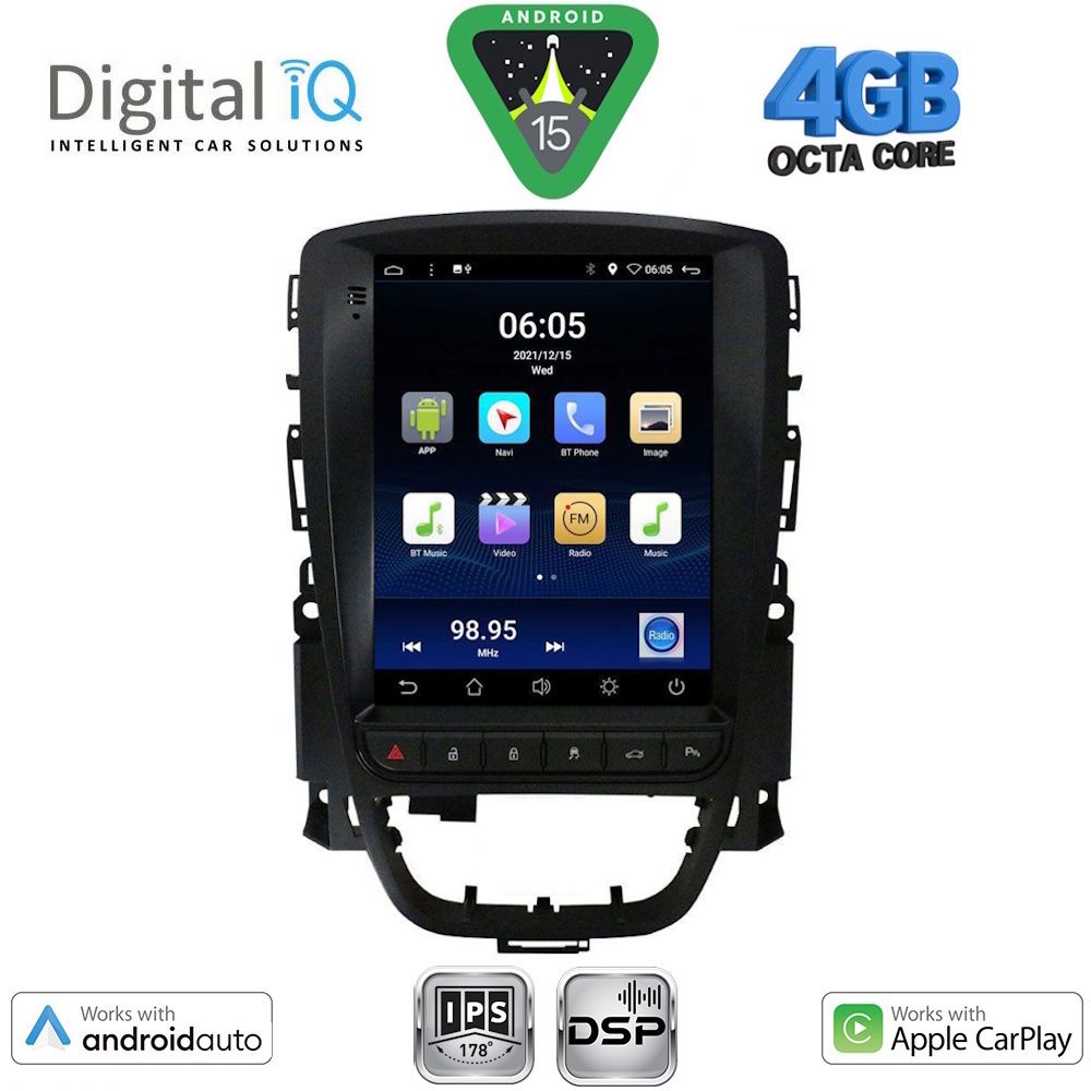 BXF6972_15 DIGITAL IQ BXF 6972_CPAA TESLA STYLE for OPEL ASTRA J mod. 2011-2016 - Image 1