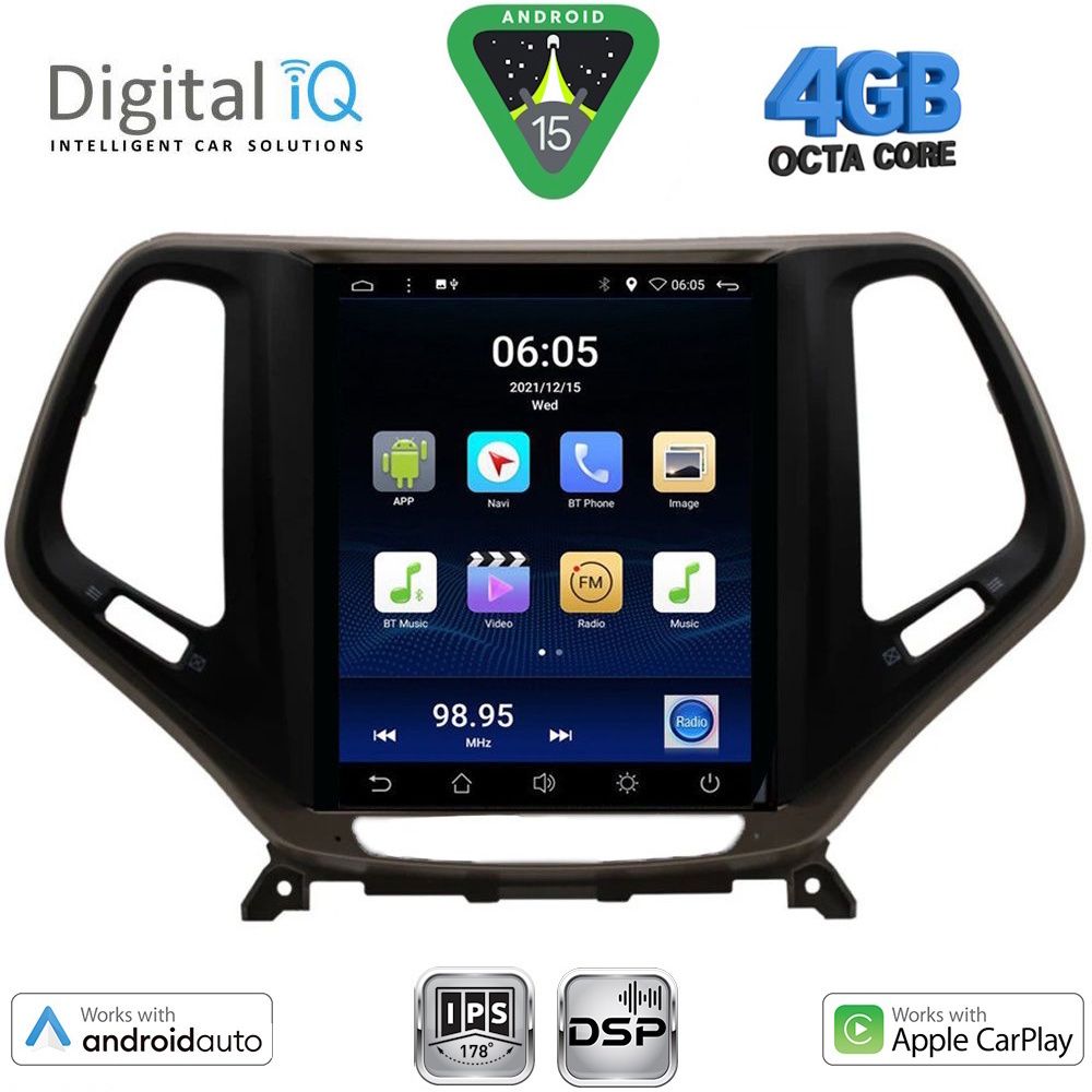 BXF6984_15 DIGITAL IQ BXF 6984_CPAA TESLA STYLE for JEEP CHEROKEE mod. 2014-2024 - Image 1