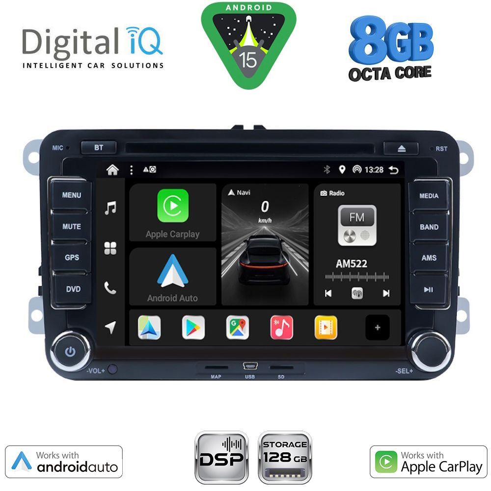 BXF704_15 DIGITAL IQ BXF 704_CPAA (7"_DVD) MULTIMEDIA SYSTEM for VW – SKODA – SEAT GROUP mod. 2004-2018 - Image 1