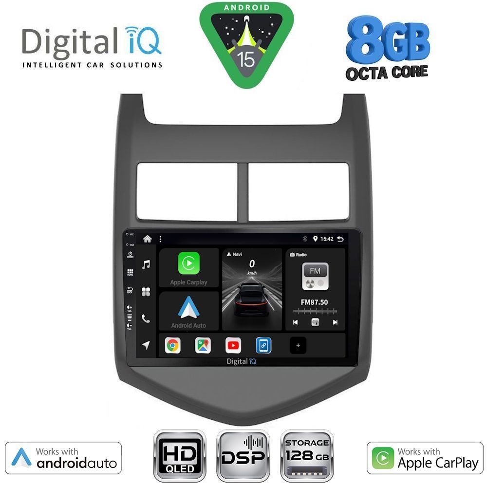 BXF7074_15 DIGITAL IQ BXF 7074_CPAA (9inc) MULTIMEDIA TABLET for CHEVROLET AVEO mod. 2011-2014 - Image 1
