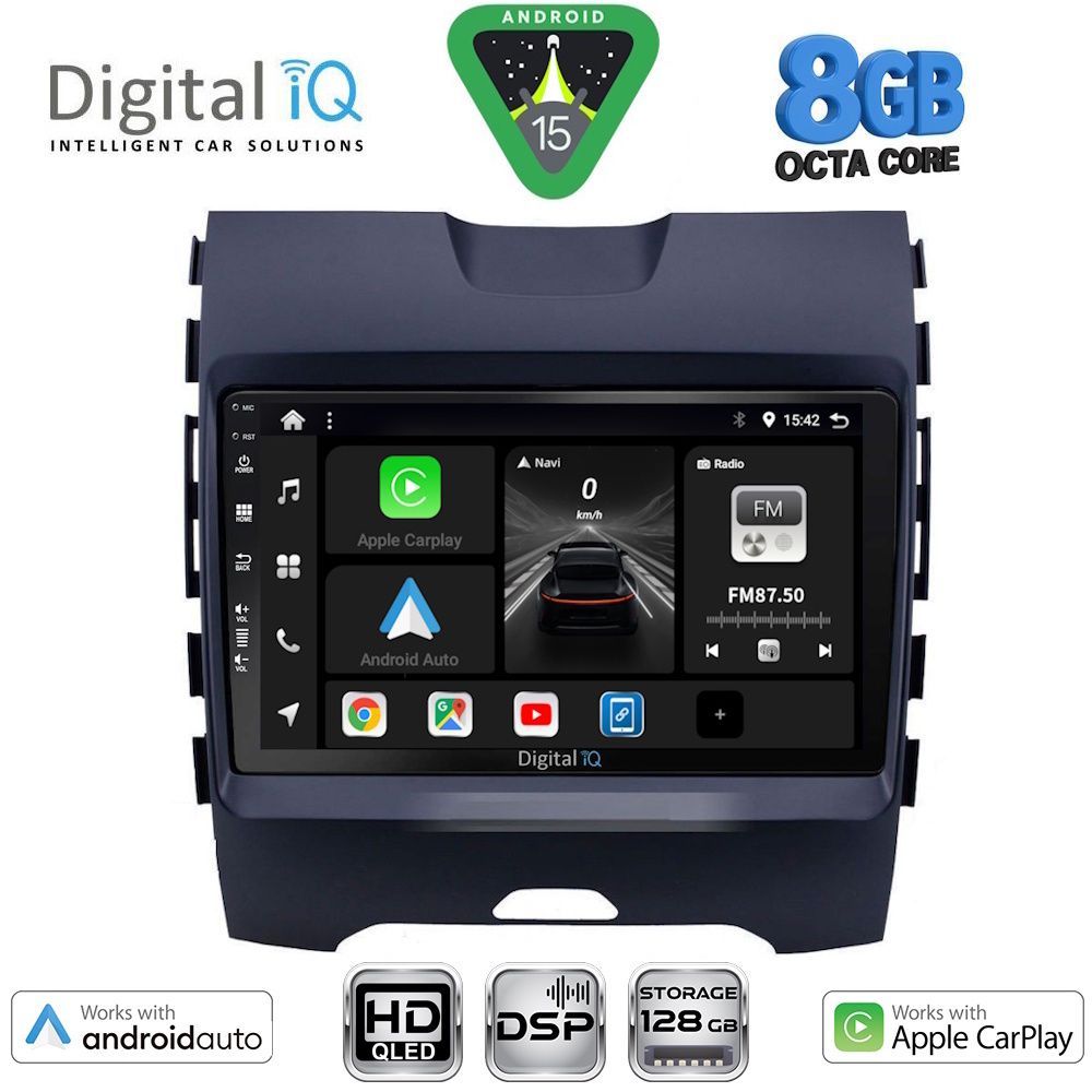 BXF7152_15 DIGITAL IQ BXF 7152_CPAA (9inc) MULTIMEDIA TABLET for FORD EDGE mod. 2015-2023 - Image 1