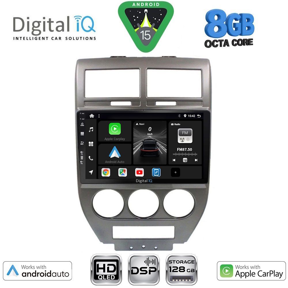 BXF7276_15 DIGITAL IQ BXF 7276_CPAA (10inc) MULTIMEDIA TABLET for JEEP COMPASS - PATRIOT mod. 2007-2016 - Image 1