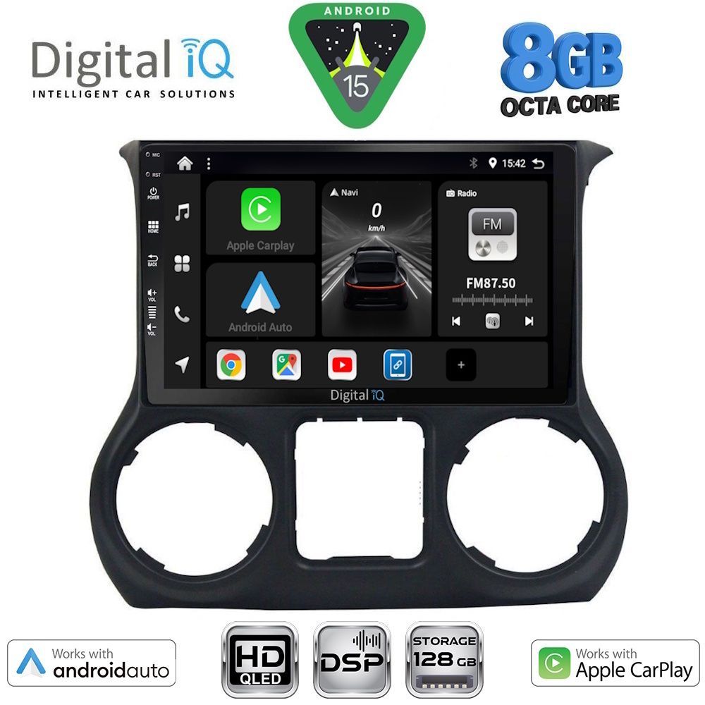 BXF7296_15 DIGITAL IQ BXF 7296_CPAA (10inc) MULTIMEDIA TABLET for JEEP WRANGLER mod. 2014-2017 - Image 1