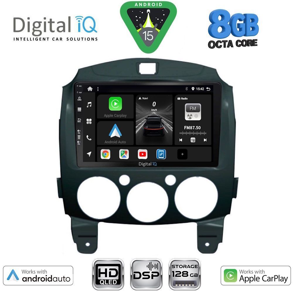 BXF7361_15 DIGITAL IQ BXF 7361_CPAA (9inc) MULTIMEDIA TABLET for MAZDA 2 mod. 2007-2014 - Image 1