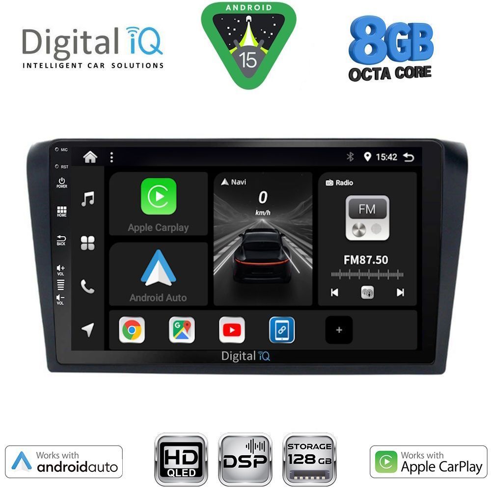 BXF7365_15 DIGITAL IQ BXF 7365_CPAA (9inc) MULTIMEDIA TABLET for MAZDA 3 mod. 2003-2008 - Image 1