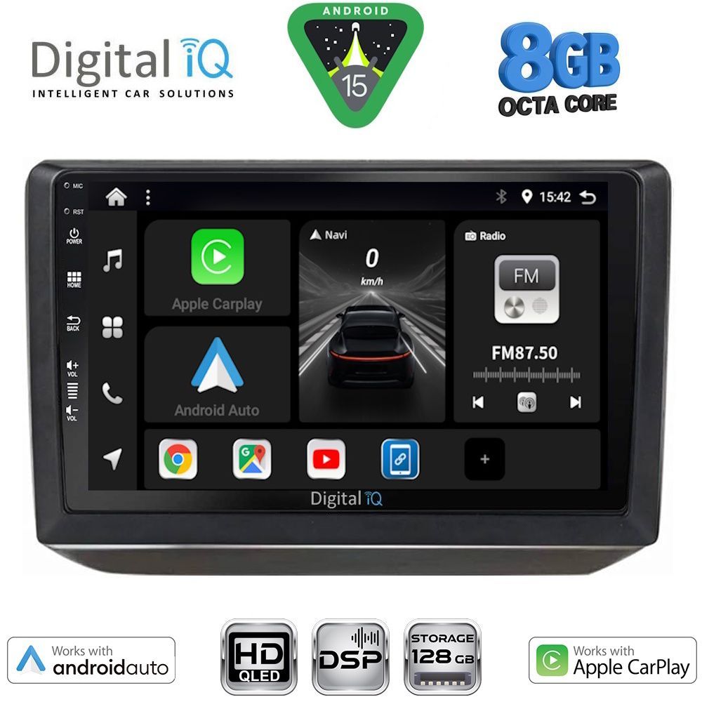 BXF7581_15 DIGITAL IQ BXF 7581_CPAA (10inc) MULTIMEDIA TABLET for SKODA FABIA mod. 2008-2014 - Image 1
