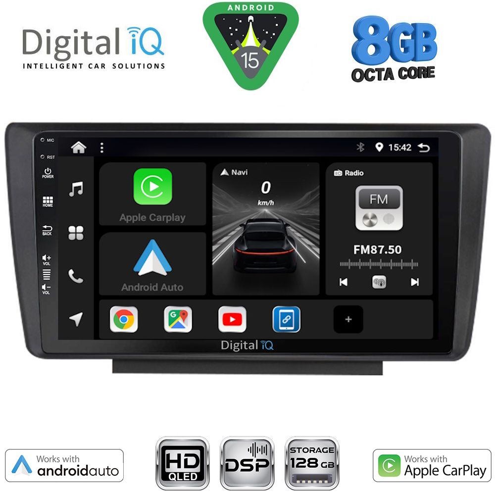 BXF7594_15 DIGITAL IQ BXF 7594_CPAA (9inc) MULTIMEDIA TABLET for SKODA OCTAVIA 5 mod. 2005-2012 - Image 1