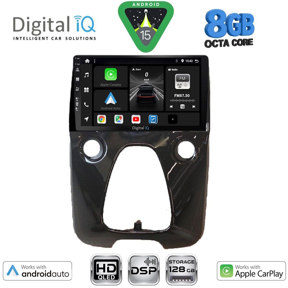 BXF7708_15 DIGITAL IQ BXF 7708_CPAA A/C (10inc) MULTIMEDIA TABLET for CITROEN C1-PEUGEOT 108-TOYOTA AYGO mod. 2014-2022 - Image 1