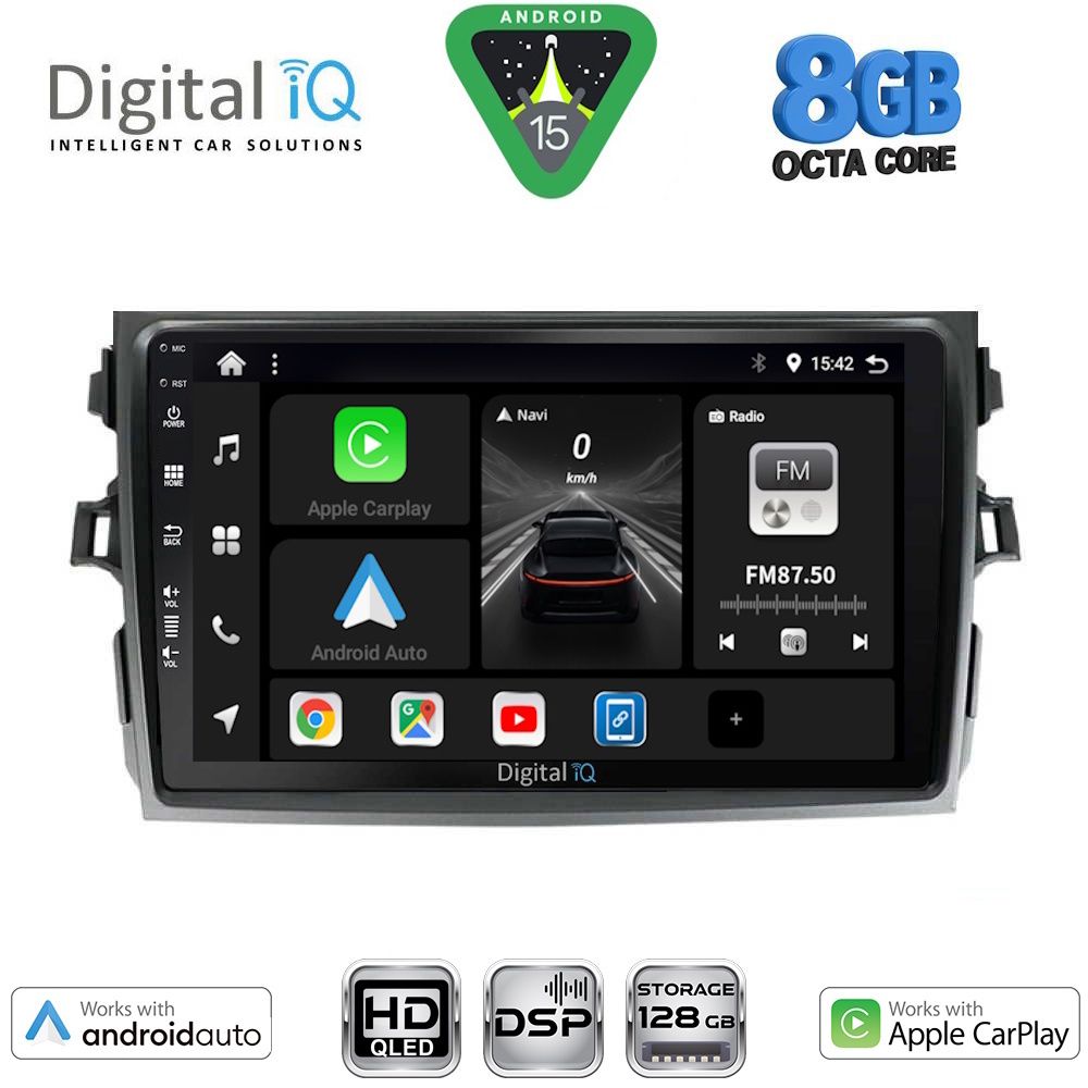 BXF7713_15 DIGITAL IQ BXF 7713_CPAA (9inc) MULTIMEDIA TABLET for TOYOTA COROLLA 4D mod. 2006-2012 - Image 1