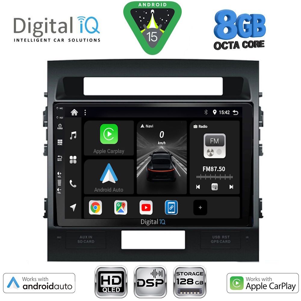 BXF7724_15 DIGITAL IQ BXF 7724_CPAA (10inc) MULTIMEDIA TABLET for TOYOTA LANDCRUISER mod. 2008-2015 - Image 1