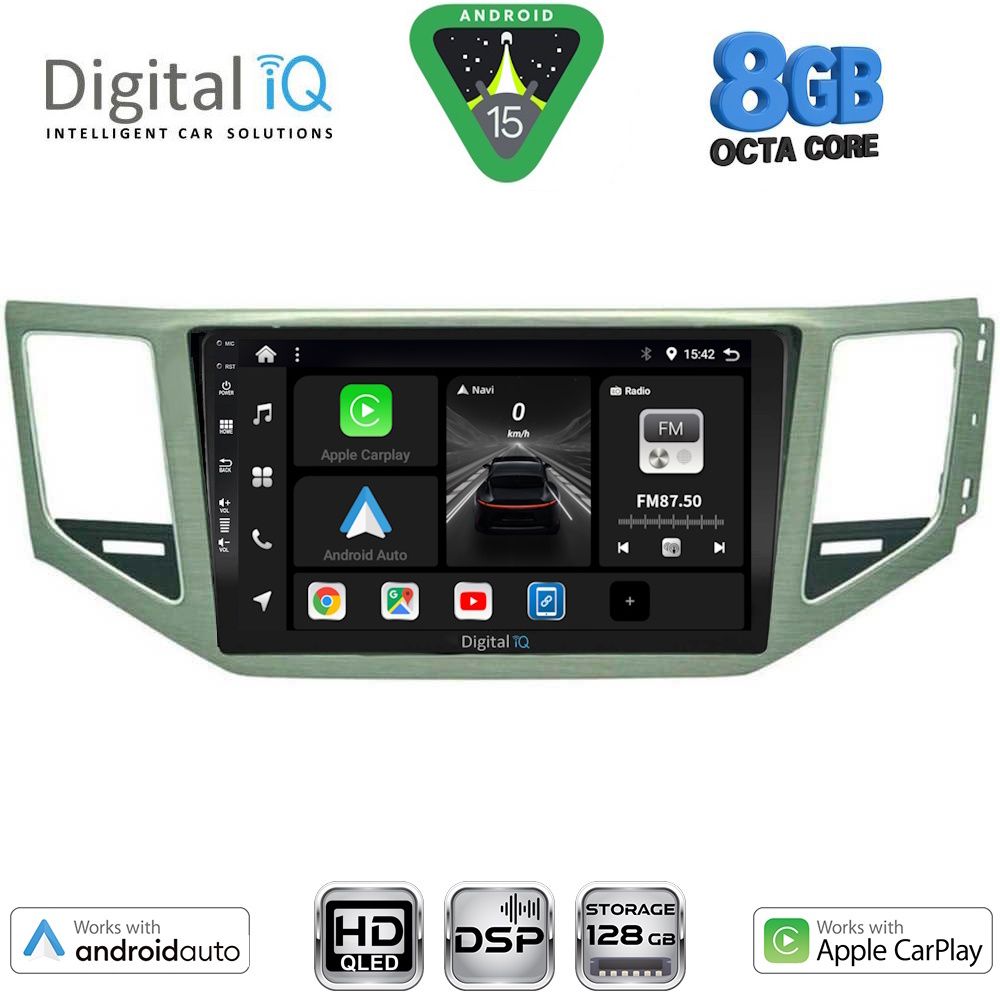 BXF7745_15 DIGITAL IQ BXF 7745_CPAA (SL) (10inc) MULTIMEDIA TABLET for VW GOLF SPORTSVAN mod. 2014-2021 - Image 1