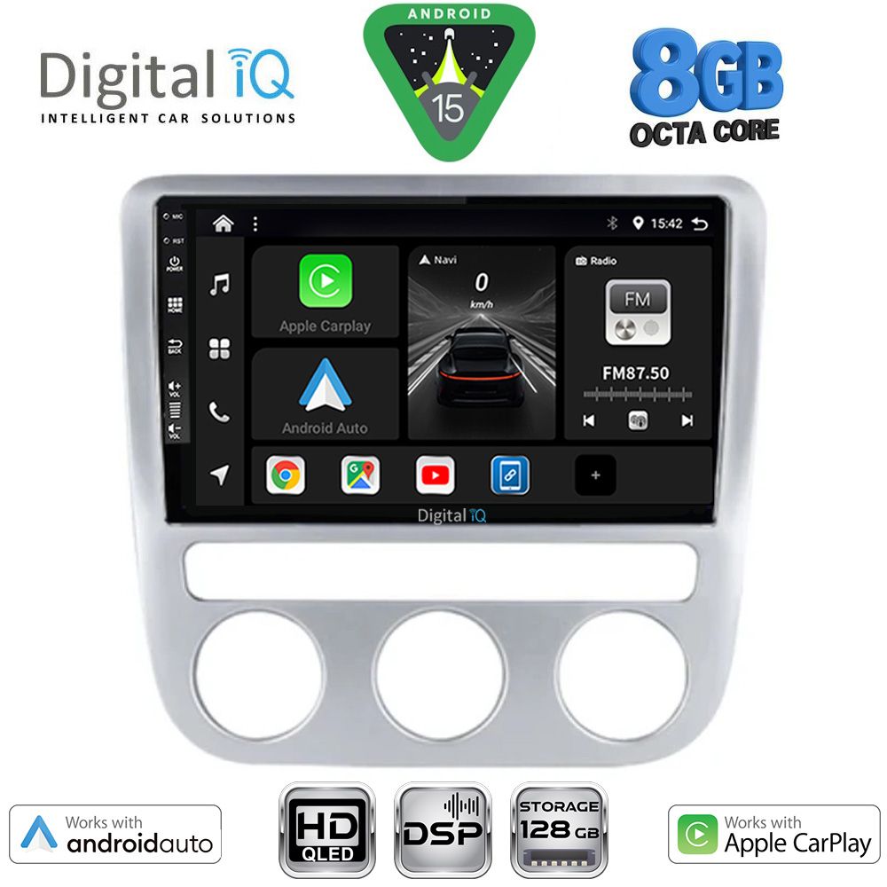 BXF7752_15 DIGITAL IQ BXF 7752_CPAA CLIMA (9inc) MULTIMEDIA TABLET for VW EOS mod. 2006-2016 - SCIROCCO mod. 2008-2010 - Image 1