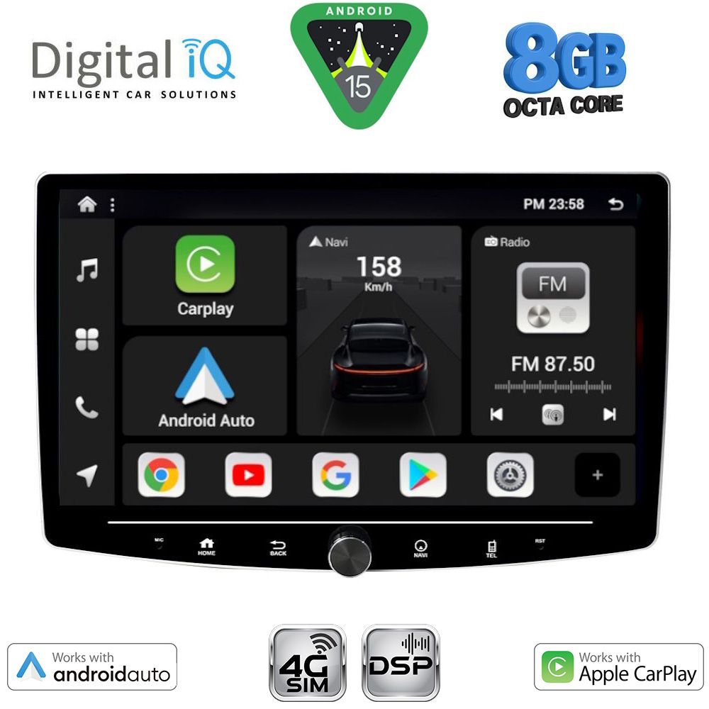 BXF7941_15 DIGITAL IQ BXF 7941_CPAA (10.1'' DIN) MULTIMEDIA TABLET 1DIN with 4G SIM - Image 1