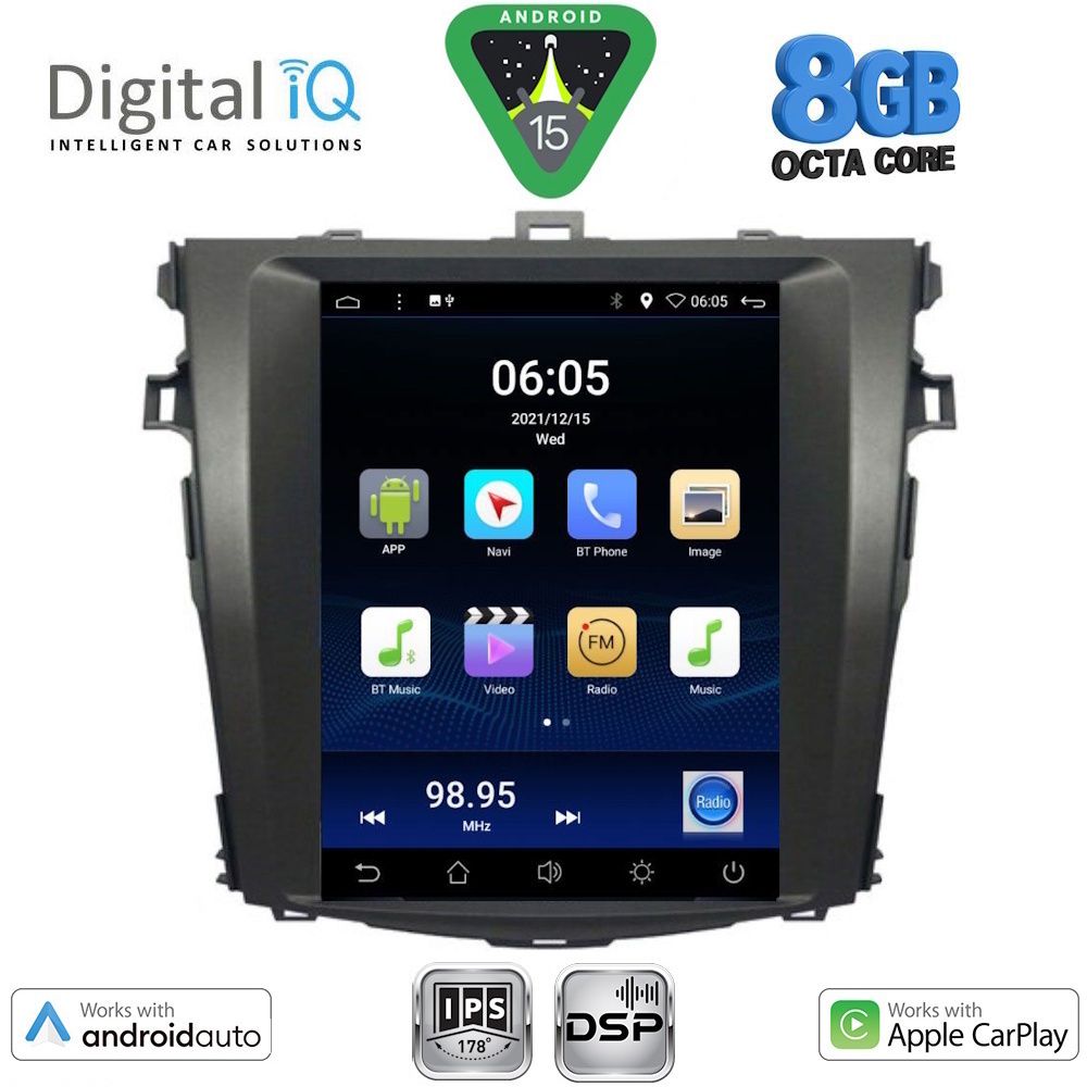 BXF7963_15 DIGITAL IQ BXF 7963_CPAA TESLA STYLE for TOYOTA COROLLA 4D mod. 2006-2012 - Image 1