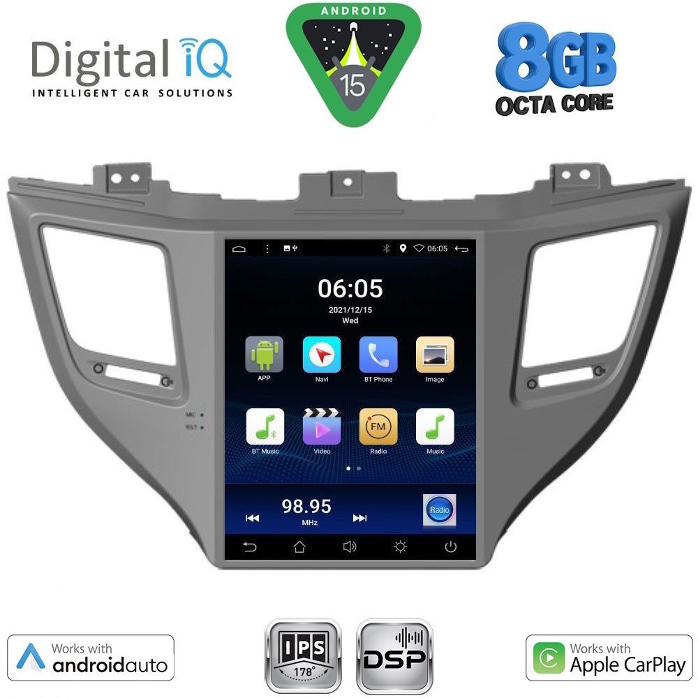 BXF7997_15 DIGITAL IQ BXF 7997_CPAA TESLA STYLE for HYUNDAI TUCSON mod. 2015-2019 - Image 1