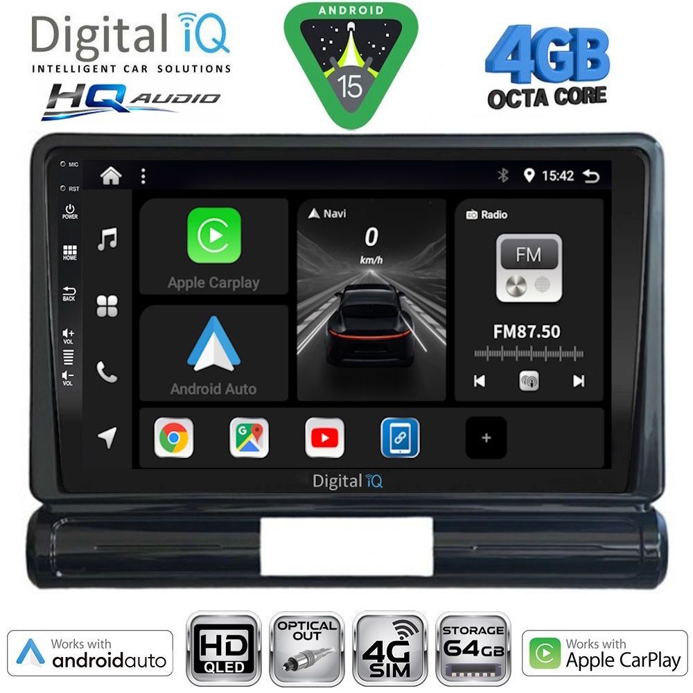 BXK19093L-15 DIGITAL IQ BXK 19093L_CPAA (9inc) MULTIMEDIA TABLET for CITROEN C3 - DS3 mod. 2016-2024 Low Version - Image 1