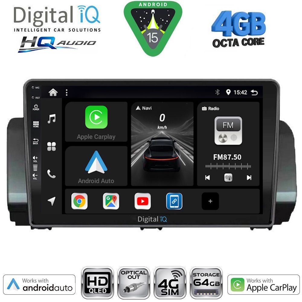 BXK19109-15 DIGITAL IQ BXK 19109_CPAA (9inc) MULTIMEDIA TABLET for DACIA LOGAN - SANDERO - JOGGER mod. 2020-2026 - Image 1